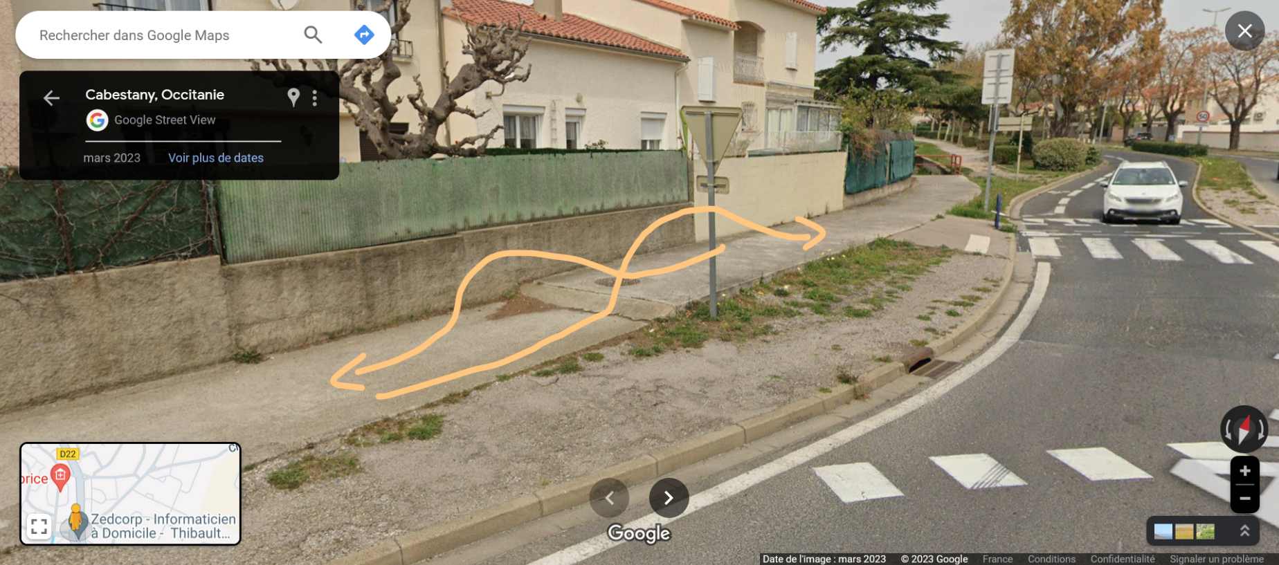 rampe de saut, rond-point "haricot", Cabestany rampe de saut, rond-point "haricot", Cabestany