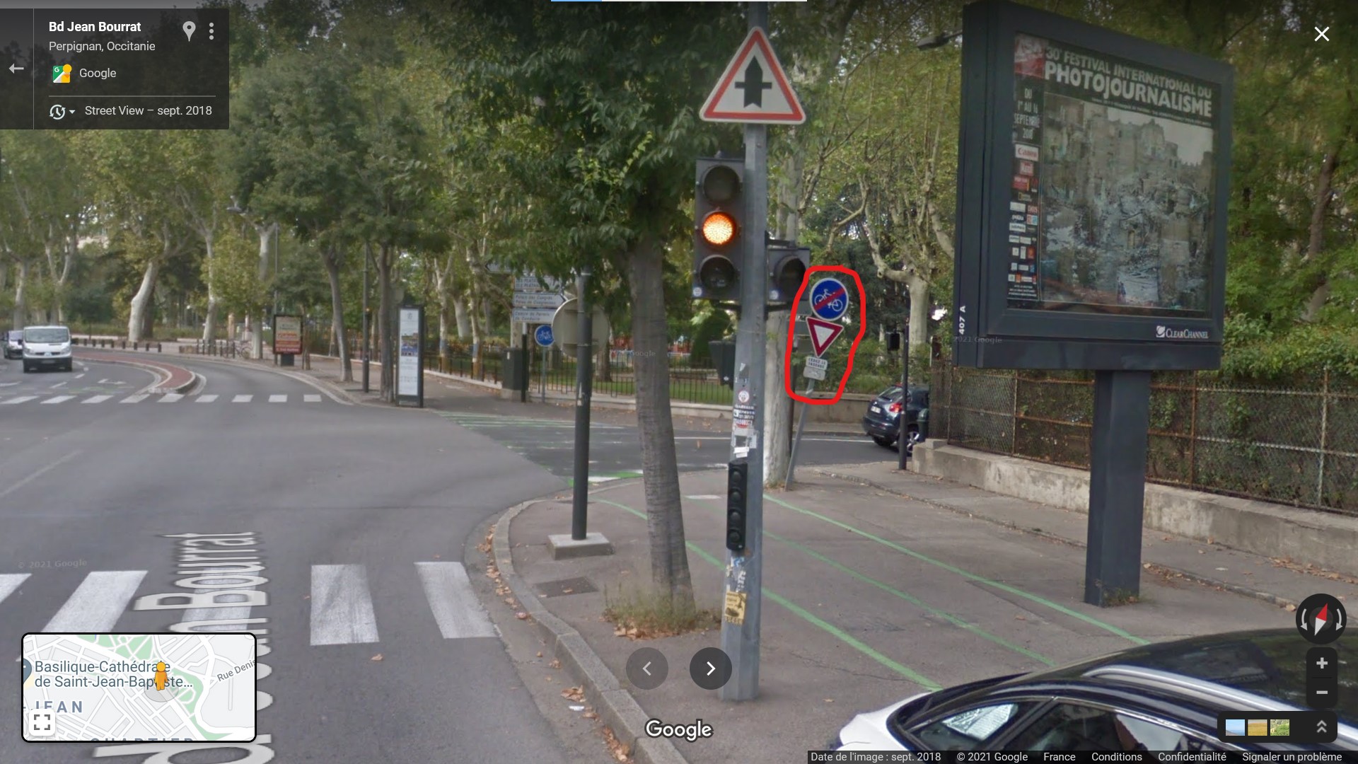 Croisement Bourrat-Manalt vu depuis la route Croisement Bourrat-Manalt vu depuis la route