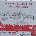 Chantier d'extension du parc Sant Vicens : pas de déviation pour les vélos !