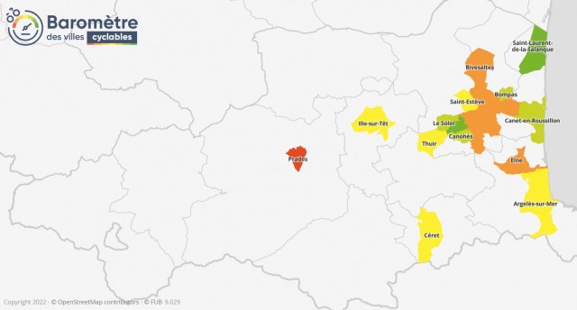 baromètre des villes et territoires cyclables 2021 notes pyrénées orientales baromètre des villes et territoires cyclables 2021 notes pyrénées orientales